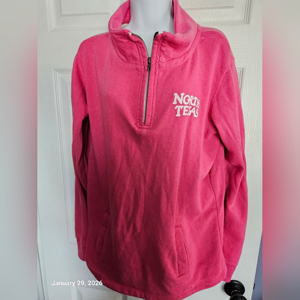 North Texas Pink Quarter-Zip Pullover